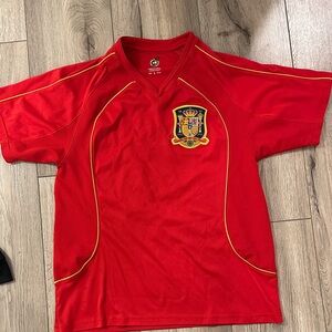 Spain National Football Team Home Jersey – Red – small Soccer Jersey F.Torres